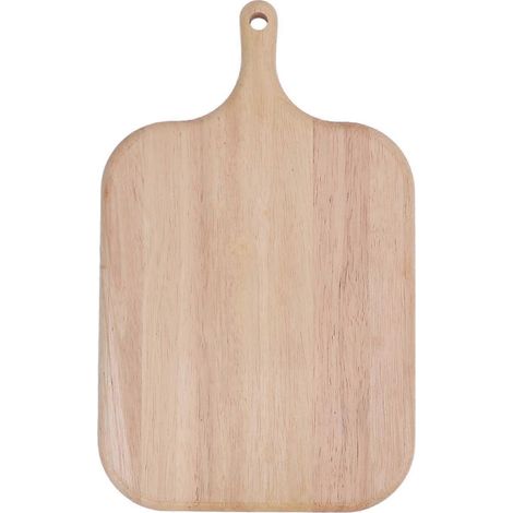 Holzschneidebrett mit Griff für Fleisch, Käse, Brot, Gemüse und Obst, dekorativ