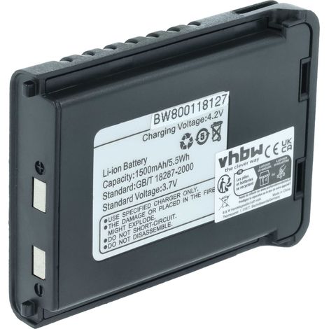 vhbw 1x Akku Ersatz für Baofeng BL-3L für Funkgerät, Walkie Talkie (1500 mAh, 3,7 V, Li-Ion)