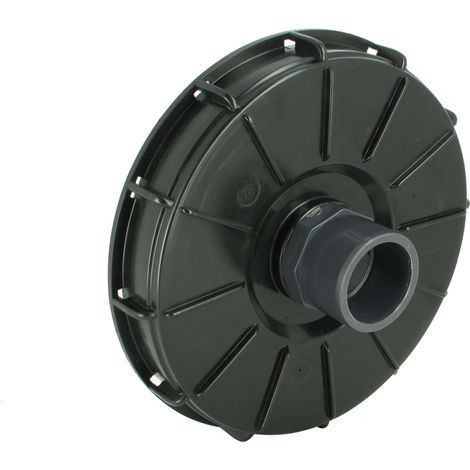 Multicuves – Couvercle de cuve eau 1000L – Diamètre intérieur 220 mm – Prise PVC 50/63 mm pour raccordement – Compatible avec cuves à eau