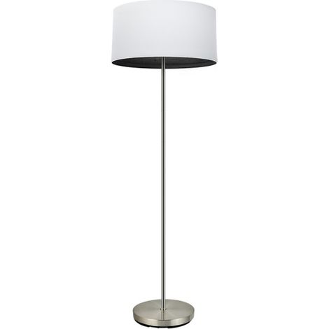Foot Salon Tatiana 1xe27 Nichel/legno bianco-nero 162x40x40 Cm (1/2)