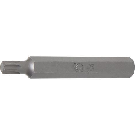 Punta  longitud 75 mm  entrada 10 mm (3/8")  perfil en T (para Torx) T40 (1/2)