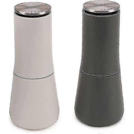 Ensemble moulins à sel et à poivre anti-déversement, rechargeables, broyage en céramique, mouture réglable, broyage par le haut pour moins de dégâts (1/4)