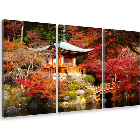 Tableau triptyque Tableau photo paysage daigoji temple kyoto - 90x60 cm (1/5)
