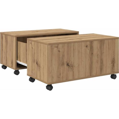 Maison Exclusive - Couchtisch Artisan-Eiche 75 x 75 x 38 cm Holzw