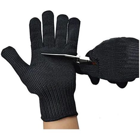 Gants de sécurité Anti-coupure en fil d'acier inoxydable, couteau Anti-slash, gants de protection de travail respirants (1/5)