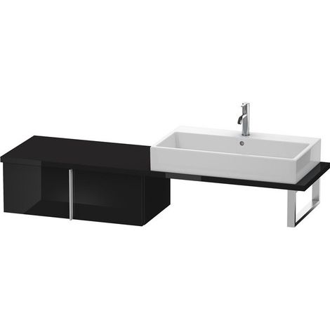 VERO mobile console basso 285x800x448mm nero lucido