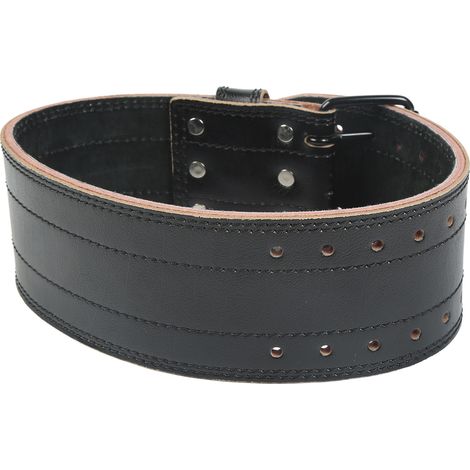 Ceinture de musculation en cuir noir pour haltérophilie, powerlifting et protection lombaire (1/5)