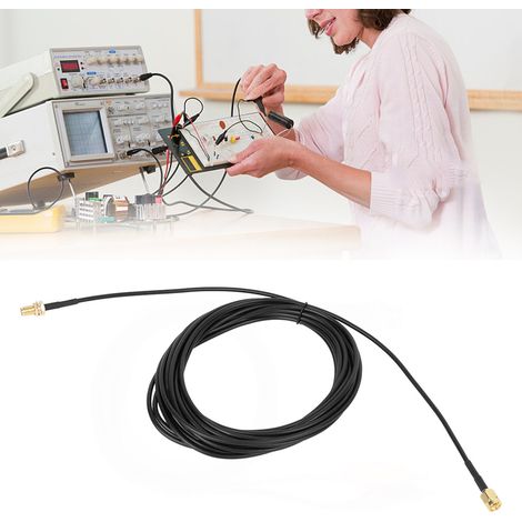 Câble de test BNC vers BNC, plaqué or, en cuivre pur, pour alimentation électrique et surveillance de sécurité (1/5)
