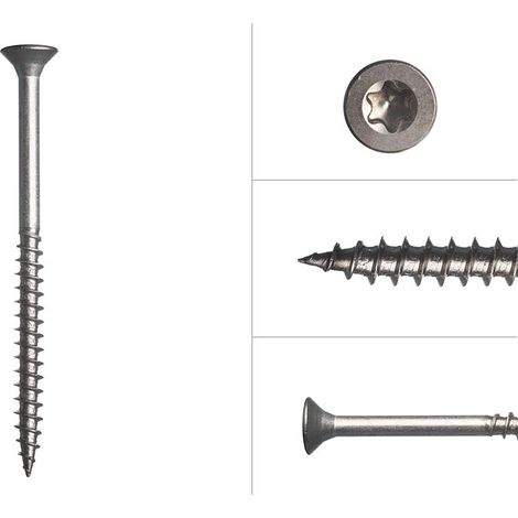 Spanplattenschrauben Edelstahl A2 5 x 60 mm Torx 25 - 200 Stück
