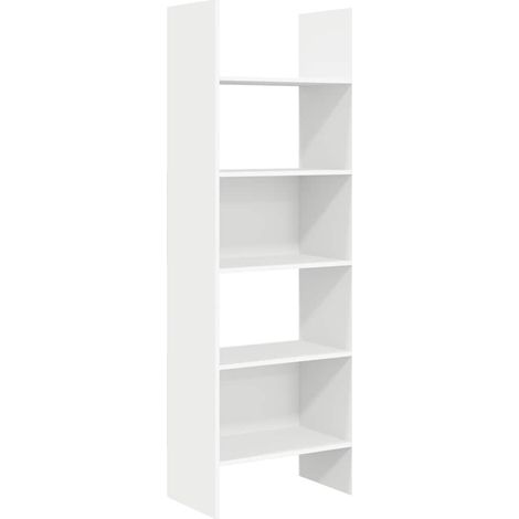 Maison Exclusive - Estantería librería madera contrachapada blanc (1/5)