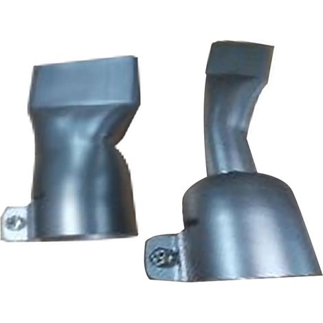 Lot de 4 embouts de soudure plats large bouche en acier inoxydable pour pistolet à air chaud : 2x 20mm et 2x 40mm (1/5)