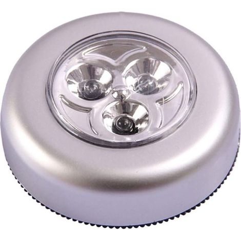 Plafonniers Lampes Spots Led Autocollants à Piles Veilleuse à Pousser Spotlights Batteries Bébé à Contrle Tactile Lampe De Chevet Pour Chambre D'enfant Lumière De Nuit Placard