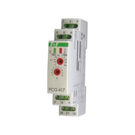 Controlador horario estrella-triángulo PCG-417, contactos: 1P, I=10A, 230VAC y 24V (1/3)