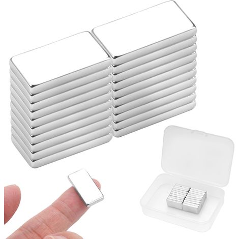20 Pièces Aimants Puissants, 20x10x3 mm Aimant Rectangulaire (1/5)
