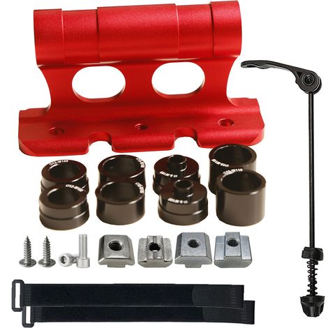 Support de montage de fourche avant de vélo, support de fixation de vélo sur le toit de voiture, support d'installation de dessus de voiture à dégagement rapide avec curseur (1/5)