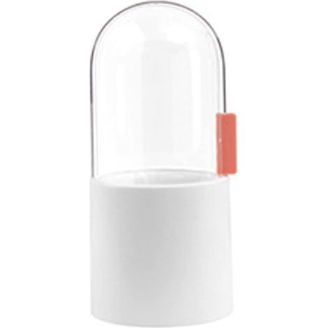 Caja de almacenamiento para brochas de maquillaje, organizador de cosméticos, estuche para lápices con cuentas, tapa para tocador, encimera, almohadilla blanca para uñas (1/5)