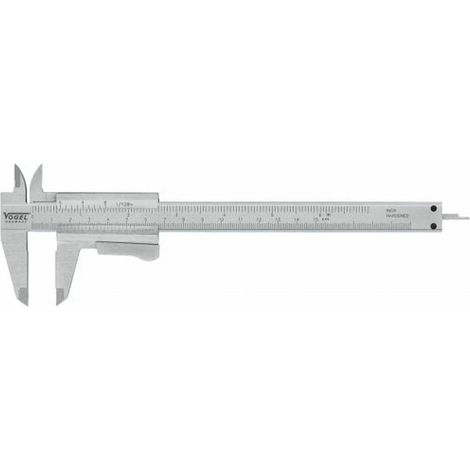 Strumento di misura vogel din 862 150 mm acciaio inox