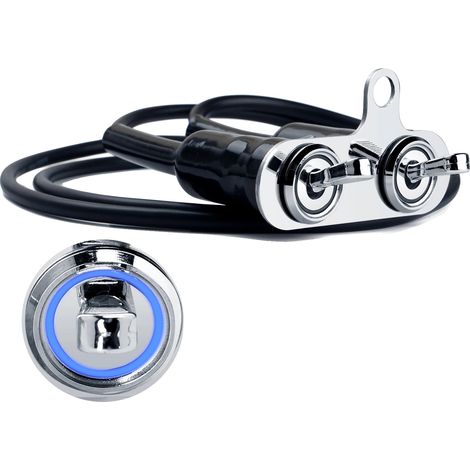 Interruptor para motocicleta, acero inoxidable, iluminación LED, 2 en 1 (1/2)