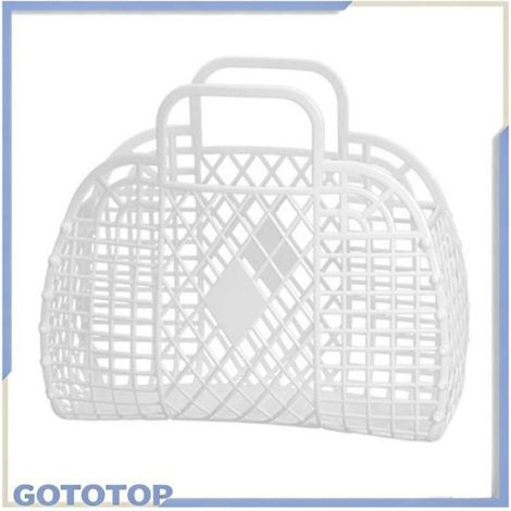sac de rangement creux Panier de rangement creux en plastique, sac meuble panier 250x110x220mm/9.84x4.33x8.66in (1/4)