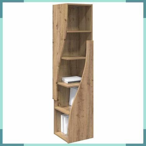 889884 Meuble d'angle Chêne artisanal 32x32x140cm Bois d'ingénierie (1/5)