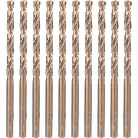 AIDUCHO 10pcs Forets Hélicoïdaux En Acier Haute Vitesse Forets Hss Outil De Forage Pour Acier Inoxydable Plaque De Fer Bois (3.0mm) (1/5)
