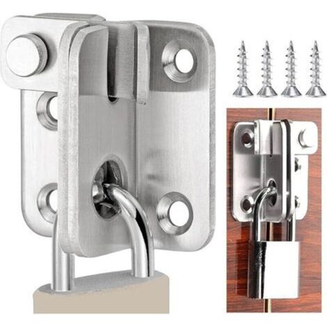 Folding Door Lock for Shed, Sliding Door, Sliding Door for Wooden Closet, Pet Cage, Garden Cabinet, Bathroom, Sliding Door (1/5)