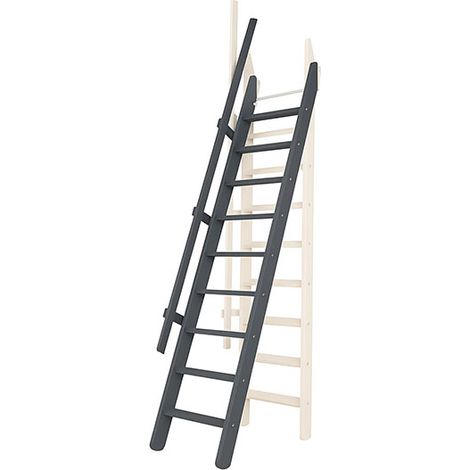 Scala per soppalco: 55cm di larghezza - Colore : Antracite (RAL 7016) - MSP/R7016 (1/5)
