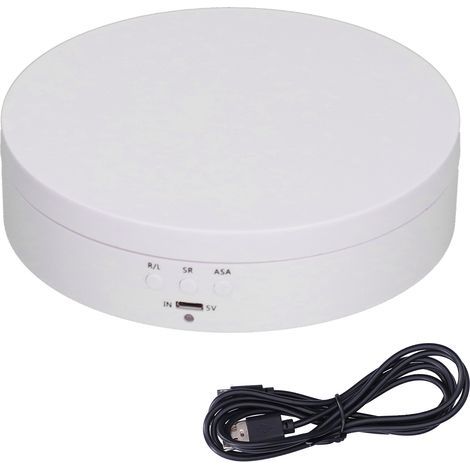 Présentoir rotatif USB automatique pour bijoux, plateau tournant pour ornements, entrée 5V, prise enfichable. (1/5)
