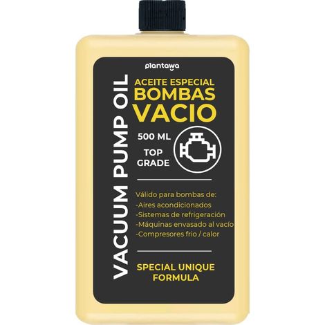 PLANTAWA Olio per Pompe a Vuoto 500 ml  Versatile per Le Pompe a Vuoto. Ideale per Pompe a Vuoto per Aria Condizionata, Pompe a Vuoto, Pompe a Lobi, ECC. Forte e Stabile, Protezione e Resistenza (1/4)