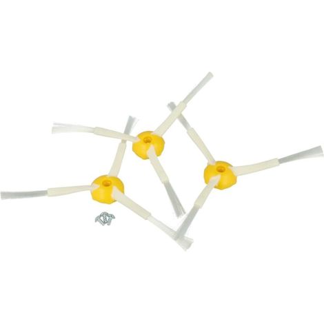 3 brosses latérales iRobot Roomba série 500/600, rechange blanches (1/3)