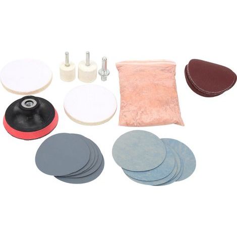 Ortviai Kit de polissage verre 32 pièces – poudre fine 230 g, tampons et papiers abrasifs jusqu’à 7000 (1/5)
