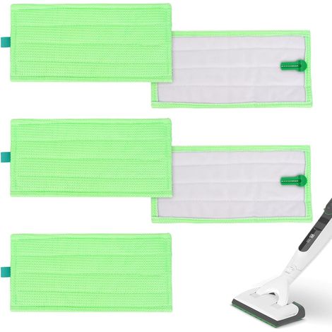 Set mit 5 Mikrofaser-Wischmoppköpfen, kompatibel mit Vorwerk SP600 und MF600 Staubsaugern – Ersatz-Reinigungstuch für Vorwerk Kobold – Waschbar und wiederverwendbar (1/5)