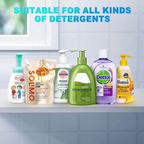 Dispenser di sapone automatico da 380 ml, elettrico, a parete, senza contatto, ricaricabile tramite USB, con sensore di movimento a infrarossi. (1/2)