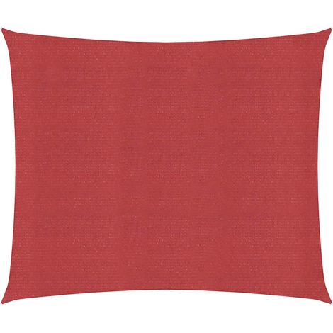 Voile d'ombrage - Toile solaire - Voile de parasol 160 g/m² Rouge 6x6 m PEHD Chic-410591 (1/5)
