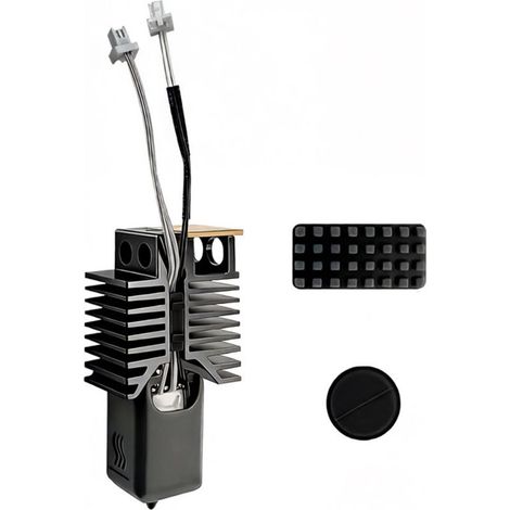 Kit Hotend d'imprimante 3D adapté aux accessoires Snapmaker U1, bloc céramique 48W, revêtement Nano à haut débit, buse améliorée de 0.4mm (1/5)