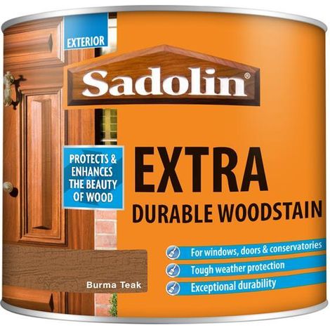Sadolin Extra Durable Woodstain Burma Teak 500ml