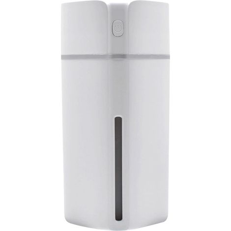 Mini Humidificateur USB Blanc Rechargeable avec Lumière LED, Brume Froide Silencieuse pour Chambre, Bureau et Plantes (1/5)