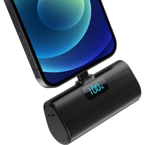 Batterie Externe, 5200mAh Mini Power Bank 20W PD Charge Rapide Chargeur Externe avec Écran LCD, Ultra-compact (1/5)