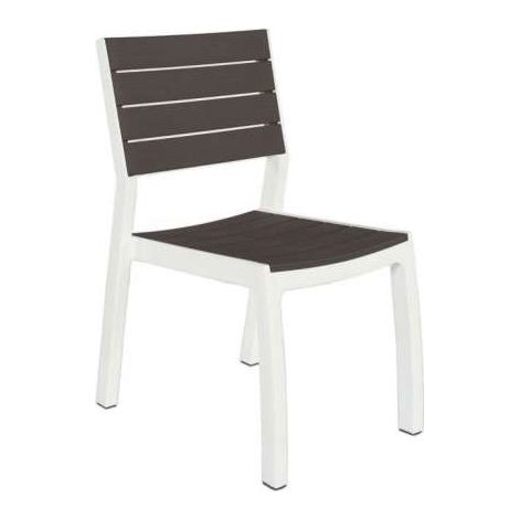 Keter SEDIA HARMONY 47X60XH86CM BIANCA/GRIGIA DOGATA (1/5)