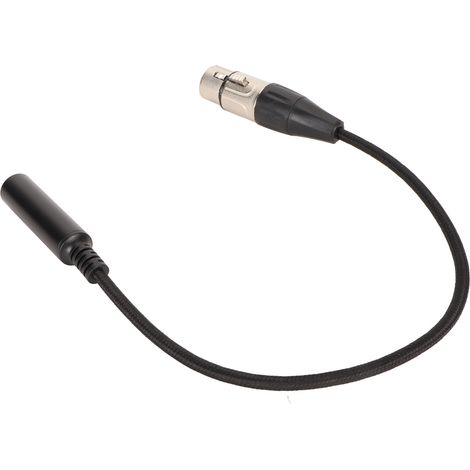 Câble adaptateur femelle 6,5 mm (1/4 pouce) vers XLR femelle, câble microphone symétrique, câble d'interconnexion TS 6,35 mm (1/4 pouce) vers XLR 3 broches, 30 cm (11,8 pouces) (1/5)