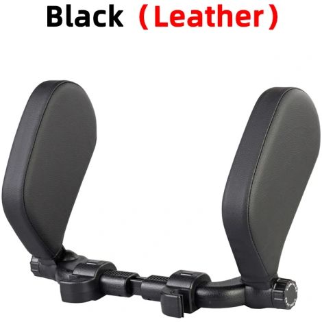 Oreiller en mousse à mémoire de forme pour cou de voiture en tissu noir (1/3)