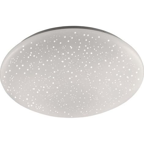 Deckenleuchte Deckenlampe Schlafzimmerlampe weiß LED Sternenhimmeleffekt D 39 cm (1/5)