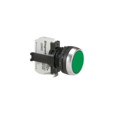 Legrand Osmose 023754 Interruptor verde plano metal