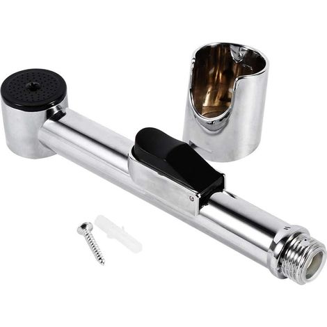 Bidet Spray Home Bathroom Portable Chrome ABS Shattaf Toilet Bidet Shower Jet (1/5)