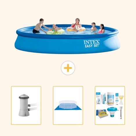 Intex Piscine Easy Set Ronde - 457x84 cm - 4-pièces  S21310 (1/5)