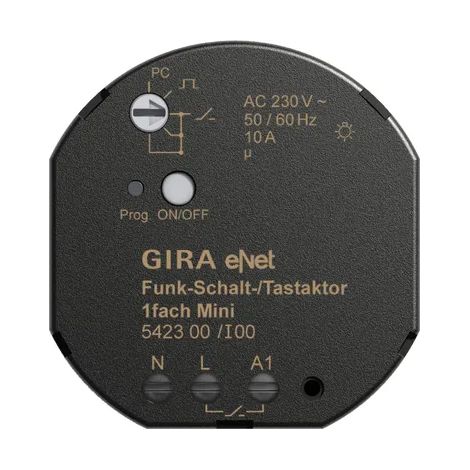 Gira Interruptor/pulsador Funk 1f Mini Gira eNet [542300], 5423 00
