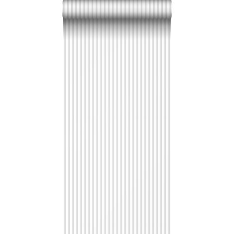 papier peint à rayures gris et blanc - Sanders & Sanders (1/5)