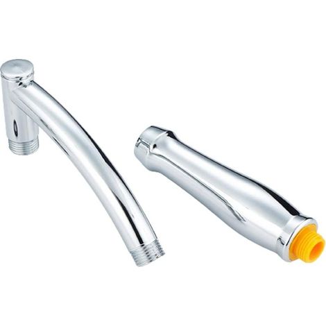 Rallonge de Pommeau de Douche Bras de Rallonge de Douche Réglable Bras de Rallonge de Douche Pratique Bras de Rallonge de Douche ABS pour Connecter et Rallonger la Pomme de Douche 1 Pièce (Argent) (1/4)