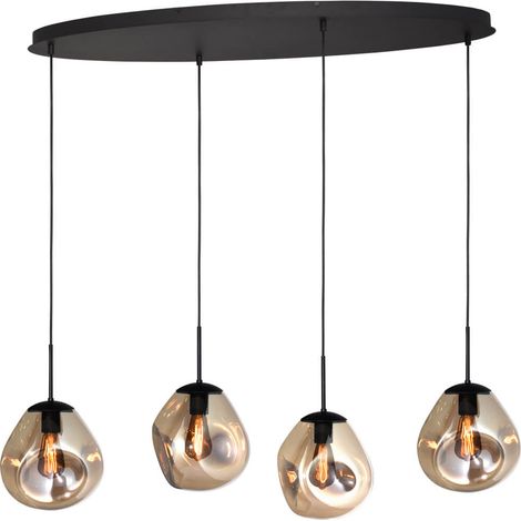 Lampe suspendue Lava Oval 4x verre doré Ø 24cm - 2764-05-100-40-40261 (1/3)