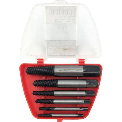 Extracteurs de vis - Jeu de 6 - Acier HCS - Pour vis M3 à M25 - Coffret inclus
